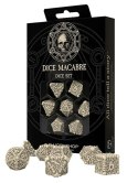 Q-WORKSHOP Komplet kości RPG kostek DICE MACABRE