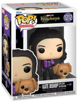 Funko POP Marvel: Hawkeye - Kate Bishop with Lucky the Pizza Dog