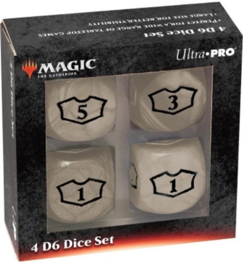 Ultra-Pro: Magic the Gathering - White Mana - 22 mm Deluxe Loyalty Dice Set