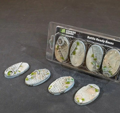 Gamers Grass Gamers Grass: Bases Oval - Urban Warfare 60 mm (4 szt.)