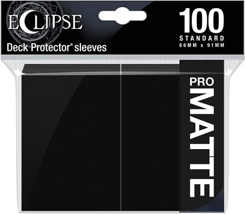 Ultra PRO Eclipse MATTE Deck Protector sleeves Jet Black 100 szt.