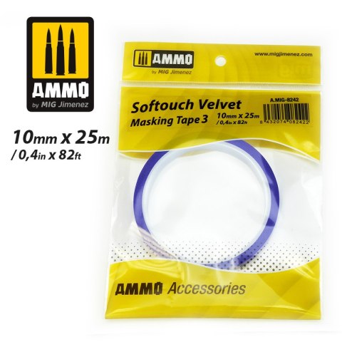 Ammo: Softouch Velvet Masking Tape 3 (10 mm x 25 m) 