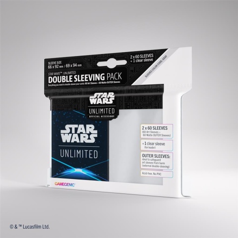 Gamegenic: Star Wars Unlimited - Double Sleeving Pack - Space Blue