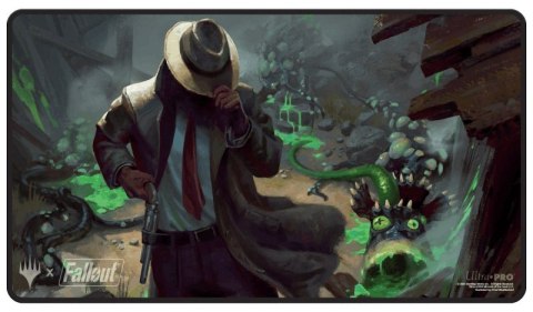 Ultra PRO Playmat Black Stitched - Fallout - Mysterious Stranger [MtG]