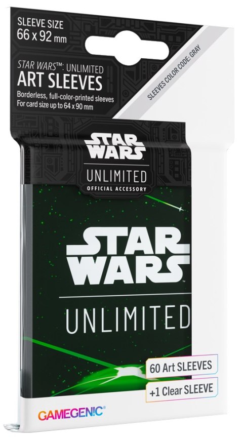 Gamegenic: Star Wars Unlimited - Art Sleeves - Card Back Green