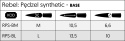 Rebel: Pędzel syntetyczny - Base - L