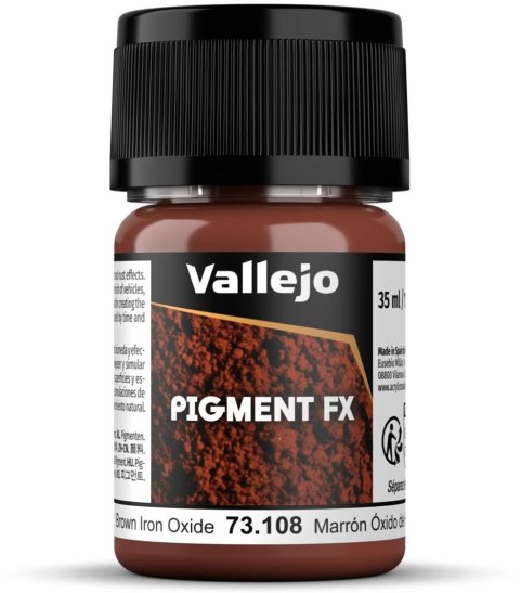 Vallejo: Pigments - Brown Iron Oxide 35 ml