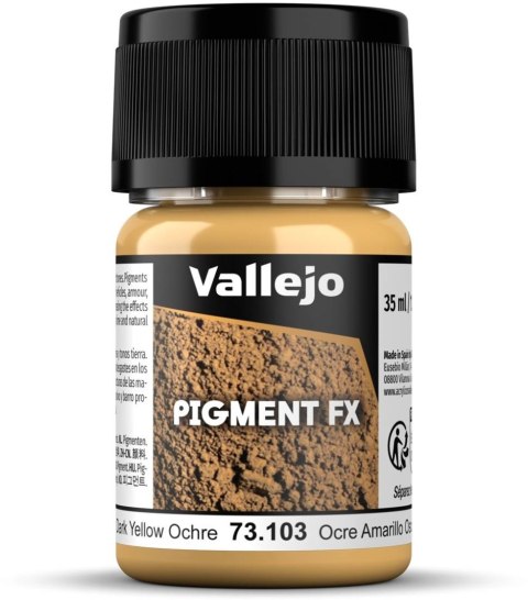 Vallejo: Pigments - Dark Yellow Ochre 35 ml