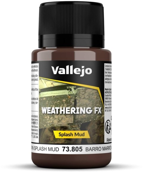 Vallejo: Splash Mud - Brown 40 ml