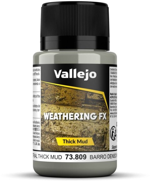 Vallejo: Thick Mud - Industrial 40 ml