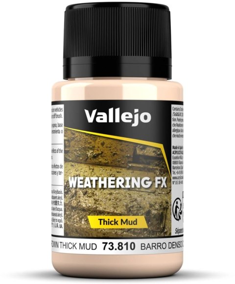 Vallejo: Thick Mud - Light Brown 40 ml