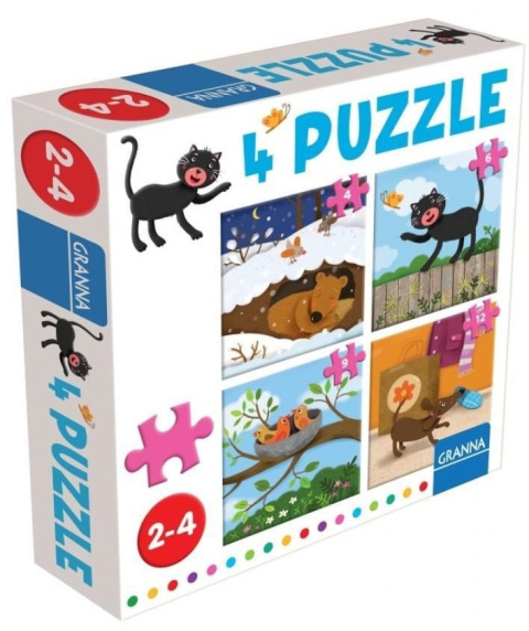 4 Puzzle z Kotem