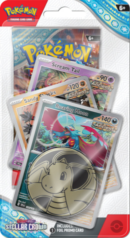 Pokemon TCG: Stellar Crown - Premium Checklane Blister [Roaing Moon]