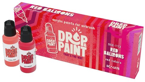 Scale 75: Drop Paint - Red Balloons