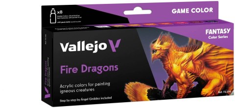 Vallejo: 72.196 - Game Color - Fire Dragons (8x18 ml)