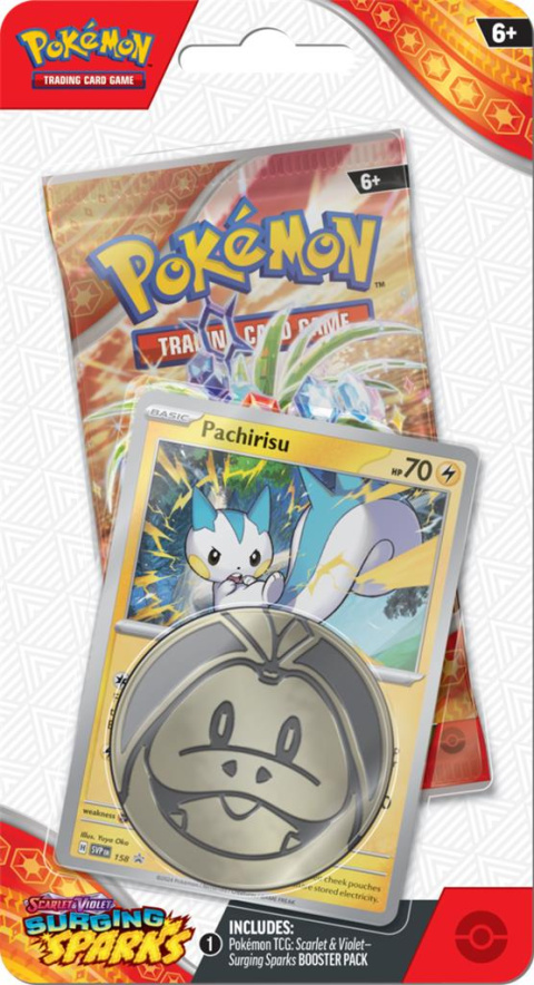 Pokemon TCG: Surging Sparks - Checklane Blister [Pachirisu]