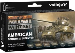 Vallejo: 70.203 - Model Color - WWII American Armour & Infantry (6 x 18 ml)