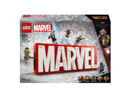 LEGO MARVEL Logo MARVEL z minifigurkami